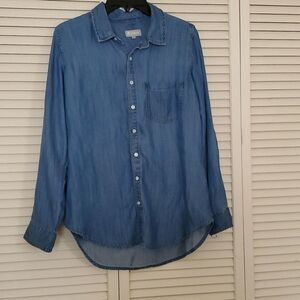 TRACTR Women's Blue Denim Shirt